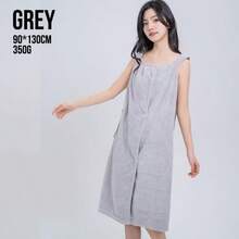 Adjustable Strap Plus Size Wearable Bath Towel Robe, Quick Dry Soft And Comfortable - Multicolor - View 8