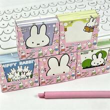 MIFFY 一套米菲卡通兔子便签纸，可爱兔子图案，款式多样，自粘式设计，时尚文具，适用于记笔记、剪贴簿、日记，是送给米菲爱好者和青少年的理想礼物。 - 彩色 - 查看 3