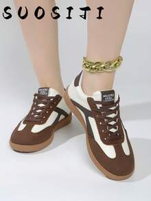 Women's Fashion Non-Slip, Durable, Comfortable And Lightweight Sports Casual Shoes - Brown - View 4