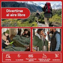 Saco de Dormir Camping Saco de Dormir Tipo sobre de 3 Estaciones Bolsa de Dormir Ligero y Impermeable Sleeping Bag Adulto Apto para Viaje Camping Senderismo y Aire Libre para Adultos y Niños - verde pino - Ver 6