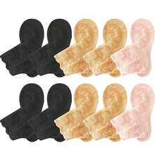 1/5/10 Pairs Women Lolita Style Invisible Lace Thin Non-Slip Shallow Mouth Transparent Maple Leaf Pattern Socks - Multicolor - View 14