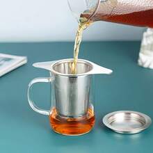 1pc High Quality Reusable Stainless Steel Tea Infuser - Finely Meshed Filter Designed For Loose Leaf Tea, Easy To Clean And Durable - Multicolor - View 14