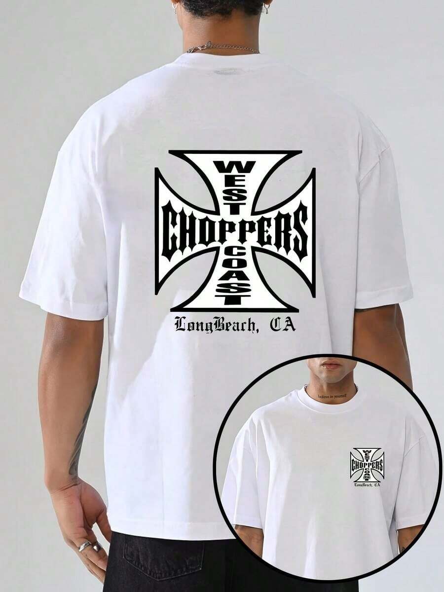 A Men's Loose-Fitting T-Shirt Made Of Lightweight Polyester, Suitable For Everyday Wear, Short-Sleeved Summer Style, Streetwear, Comfortable And Casual, Lightweight And Breathable, Comfortable 83C9 - 白色 1 - 查看 1