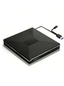 Plug-And-Play External DVD Burner With High-Speed USB 3.0 Transmission, 2A+2C Dual Ports, And Built-In SD/TF Card Reader. It Supports High-Definition Playback, Features Color-Changing RGB Lights, And Is Slim, Lightweight And Portable. - 黑色 - 查看 8