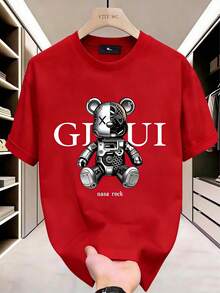 GucciS Modern Elegant And Timeless Classic USA-Shirt-LeeS/DiorSSNew Casual-Shirts Men And WomenUnisex Casual-Shirts - 紅色2 - 查看 1