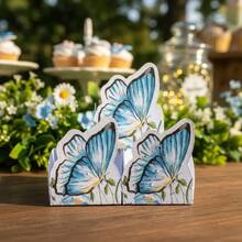 50 Blue Butterfly Candy Cups, 180g Durable Paper - 查看 2