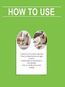 EelJoy 1pc/200ml/1set Pet Waterless Shampoo, Daily Cleaning, Deodorizing, Easy Application, Convenient Cleaning Agent, Suitable For Pet Stores, Pet Grooming Salons, Pet Wash Shops, Pet Boarding Centers, Pet Hotels, Dog Kennels, Cat Catteries, Pet Parks, Pet Cafes, No Time For Bathing, Cold Weather Not Suitable For Water Washing, After Walking Pets: Alternative To Water Washing, Paws, Bottom, Mouth Area, Belly Dirt, Seasonal Shedding Period, Boarding, Travel, Hotel Stay, Quick Removal Of Dirt, Oil, Body Odor, Urine Odor, Saliva Odor And Other Odors, Puppies And Kittens - 1PC - View 4