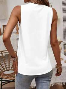 Women's Tank Top, "LA Dodgers" Script Logo Vest Top, Summer Tops For Women, Game Day Outfits,Cute Summer Tops,Tank Tops Women,White Tank Top - 白色3 - 查看 2