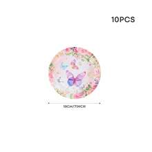 Bộ đồ dùng ăn uống dùng một lần chủ đề bướm, bao gồm đĩa giấy 7/9 inch, cốc giấy, khăn giấy, thích hợp cho tiệc sinh nhật, lễ hội, họp mặt, dã ngoại, lễ kỷ niệm, tiệc cưới, tiệc trà, lễ tốt nghiệp. - Nhiều màu - Xem 13