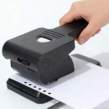 Máy đục lỗ 2 lỗ chuyên dụng 70 tờ, đục lỗ áp lực cao cho giấy dày, dụng cụ đóng gáy văn phòng phẩm, mạnh mẽ/dễ sử dụng/2 lỗ. - 70 trang / 2 tập - Xem 2