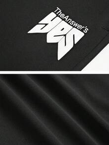 Men's Summer Thin T-Shirt Set, Casual Fashion T-Shirt And Shorts Set - Black - View 8