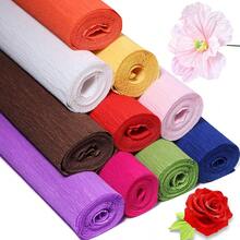 1pc 50cm Wide Colorful Crinkle Paper Roll, 2.5m Long Balloon Ribbon, For Party/Celebration Decor, DIY Paper Flower, Streamer, Ribbon Dance Props, Photography Backdrop, Fresh Flower Gift Packaging - Multicolor - View 5