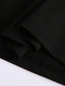 1 Pieza de Ropa Casual de Moda para Hombres y Mujeres, Camiseta Casual de Manga Corta con Cuello Redondo y Estampado de Leopardo y Cerezas para Mujer, Estilo Urbano a la Moda, versátil, fácil de combinar, adecuada para uso diario, estilo callejero, ropa de vacaciones, ropa de fin de semana. - Negro - Ver 3