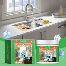 Drain Cleaner Powder, Suitable For Kitchen Sink, Bathroom Drain, Washing Machine Drain, Dissolves And Deodorizes Clogged Drains, Essential Household Drain Cleaning Tool - 多種 - 查看 9