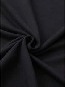 Camiseta Slim Fit 100%, Camiseta de Verano de Manga Corta con Estampado de Moda para Mujer - Negro - Ver 3