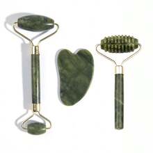 1/2/3 Pcs Jade Roller & Gua Sha Facial Massager Set – Face And Neck Massage Tools For Skincare, Beauty, Spa, Self-Care – Mother's Day Gift For Women – Esthetician Supplies - Multicolor - View 10