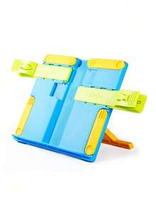 可调节书架，多功能书架，桌面书籍展示架，适用于儿童、学生和阅读者 - 彩色 - 查看 2