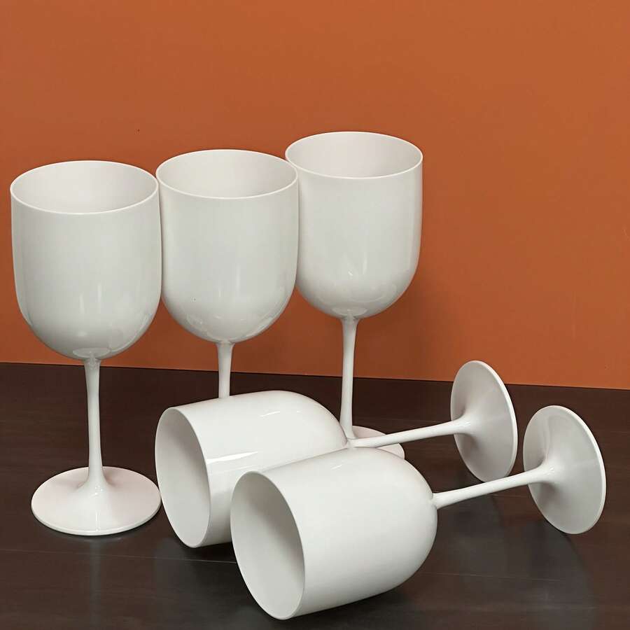 Ly sứ trắng 480ml, làm từ chất liệu chống vỡ và chịu áp lực. Ly sâm panh thích hợp cho đám cưới/tiệc tùng/dã ngoại, quà tặng ngày Valentine. - A - Xem 1