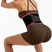 ARUNOW Faja reductora para mujer para grasa abdominal inferior, banda de sudoración para la cintura para mujer, faja de sudoración para el vientre, envoltorio para el estómago - Rosa - Ver 4