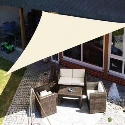 Tấm che nắng hình tam giác chống thấm nước, chống tia UV, mái che nắng, bạt che nắng, mái hiên, tấm phủ chống nắng, thích hợp cho sân hiên, vườn, hồ bơi, cắm trại ngoài trời.