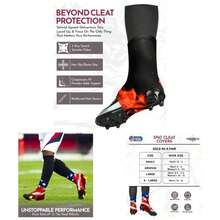 Spats Cleat Covers For Baseball Soccer Hockey Keep Laces Tied Clean 100 Neoprene Black White Lightweight Durable Fit All Sizes - FLAME + X-large - View 2