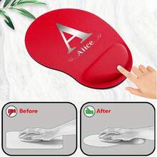 Personalized Custom Name Mouse Pad - High-End Durable Office & Gaming Desk Mat With Ergonomic Wrist Rest, Customizable Text & Symbols, Wear-Resistant Surface, Suitable For PC & Laptop, Minimalist Design, Premium Quality, Remote Work Essential, Smooth Touch, Must-Have For Tech Enthusiasts - Multicolor - View 8