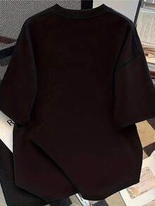 Women's Pura T-Shirt Short Sleeve Niche Design And Print 2025 Summer New Loose Fitted Half Sleeve Top For Women - 黑色 - 查看 2