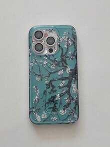 1 件，双倍秋风绿树枝和树叶，适用于苹果、 17、 17 Pro Max/ 16 Pro Max/ 15 Pro/ 14、 13/12/11，可作为送给家人/朋友/姐妹/女友的情人节礼物/生日礼物/母亲节礼物/复活节礼物。 - 梅花 - 查看 3