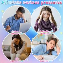 1/3/8个装冰淇淋造型挤压玩具，冰淇淋甜筒造型挤压玩具，慢回弹感官玩具，压力球，生日派对礼物，夏季减压玩具 - 彩色 - 查看 10