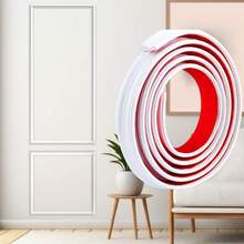 1 Roll Of Elegant Self-Adhesive Pvc Decorative Strips ,Wall Decorative Lines- Flexible And Bendable,Wall Edge Decoration For Walls, Floors And Cabinets - A - View 10