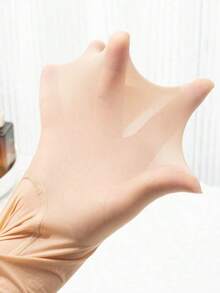 1pair High Density Shiny Ultra-Thin High Elasticity Pantyhose Suitable For Daily Wear, Cozy - 黑色 - 查看 5