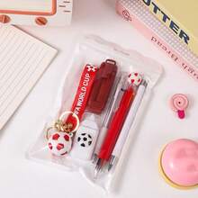 Set de 8 artículos de papelería - Nuevos útiles escolares, incluye resaltadores, colgante, borradores, cinta correctora, 2 bolígrafos, lápiz mecánico y bolígrafo de gel - Regalo de vuelta al colegio - Multicolor - Ver 26