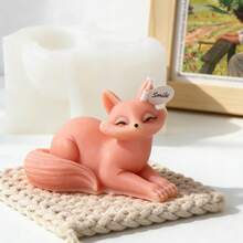 1pc Fox Candle Mold, Animal Fox Silicone Mold For Candle, Soap, Plaster, Epoxy Resin, DIY Crafts - Forest Animal-Themed Design For Home Decoration, Animal Lover Gifts, DIY Craft Making - Fox - View 12