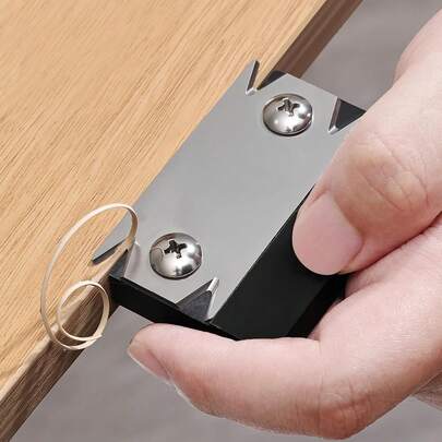 Máy cắt dán cạnh - Phiên bản nâng cấp 2025, Máy cắt và dán cạnh mini, Lưỡi dao thép không gỉ, Dụng cụ cắt dán cạnh bền bỉ cho gỗ dán, PVC, ABS, ván ép, melamine, Cắt chính xác và mượt mà với lưỡi dao dày hơn, cạnh cắt lớn hơn và ốc vít chắc chắn hơn cho độ bền lâu dài, Đế bằng ván phenolic chuyên nghiệp với thiết kế chống trượt, tay cầm thoải mái.