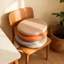 Round Shaped Technology Fabric Cushion, Floor Meditation Cushion, Non-Slip Memory Foam Seat Cushion, Removable And Washable Cushion, Non-Slip Mat, Window Sill Cushion, Dining Chair Pad, Suitable For Restaurant, School, Home Use - Multicolor - View 3