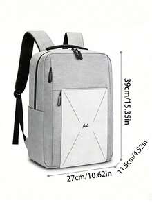 男士商务高端背包，大容量笔记本电脑包，双肩旅行背包 - 彩色 - 查看 5