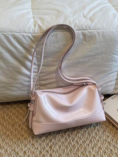 通勤简约时尚单肩包，韩版女士腋下包，简约清新手提包