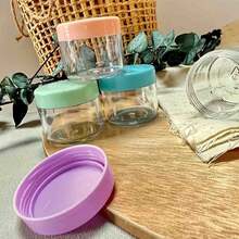 5g Travel Size Cream Container, Convenient Round Container, Cosmetic Refillable Jar, Suitable For Sample Box, Applicable For Cream, Shampoo And Lotion, Made Of Fragrance-Free Plastic - Pink - View 2
