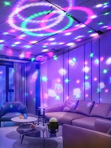 Lampu Bola Kristal LED Ajaib RGB - 7 Mode Lampu Laser Panggung dengan Kontrol Jarak Jauh, Sempurna untuk Pesta Dansa di Rumah, KTV, Pernikahan, Dekorasi Ruangan, dll.! - Hitam - View 5