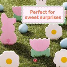 Cute Sticky Notes, 1 Pink Square Pad With White Bunny Ears And 1 Pink Pad With White Bunny Tail, 2.9 Inx 2.8 In, Great Easter Baskets Or Mothers Day, 2 Sticky Note Pads With 50 Sheets - Bunny Ears and Bunny Tail - View 3