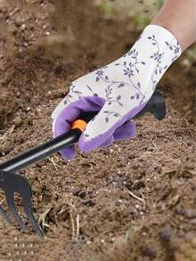 1 双园艺手套，防水耐用，防割，多用途可重复使用手套，适用于家庭清洁、厨房、浴室、玫瑰种植、园艺、DIY 项目、景观维护和其他园艺工具 - A - 查看 10