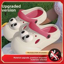  2026hot SeIIing Women's Cute Big Eyes Clogs, Cartoon Slip On Platform Sandals - 8881 Big Eyes - Khaki - View 6