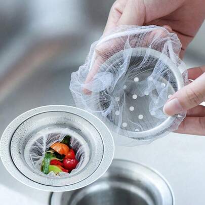 500/300/100个装厨房水槽滤网、蔬菜篮、碗碟篮、一次性水槽收纳架、沥水网等。一次性水槽滤网、蔬菜盆、水池清洁防漏网、口袋式滤网、地漏网、厨房水槽滤网