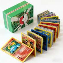 300pcs English Cards (V Series, Vmax, GX Rare Cards), Exquisite Craftsmanship, High HP And Combat Power, Essential Gift For Anime Series, Games, Peripherals, Birthday And Holiday Parties - Multicolor - View 2