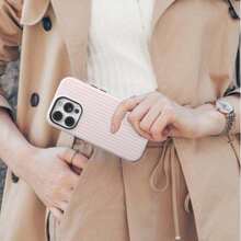 Pink Striped Shock-Proof Phone, Suitable 17/16/15/14/13/12/11 Pro/Pro Plus/12/13, S26 S25 S24 S23 S22 S21 Plus Ultra - 淺粉紅色條紋 - 查看 7