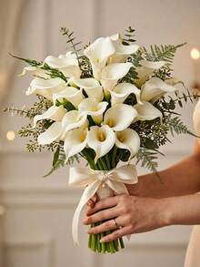 1/10/20 Stücke künstliche Calla Lilie, für Hochzeiten, französischer Stil Heimdekoration, Hochzeitsarrangements, Kerzendinner, Weihnachtsfeiern, Tischzentrum Dekorationen, Außengarten Dekorationen, auch als Einweihungsgeschenke, Hochzeitsgeschenke, Jahrestags-Geschenke, Geburtstags-Geschenke, Muttertags-Geschenke verwendbar - Verschiedenfarbig - Übersicht 8
