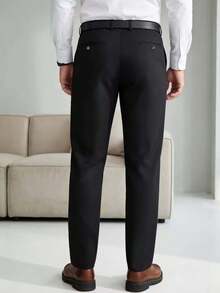 Men's Golf Formal Pants, Office Wear, Business Casual - Black - View 3