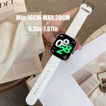 20MM 22MM 細緻彩色手錶錶帶，相容於 Redmi Watch 5 Lite/5Active、Watch S5/S4/S3、Galaxy Watch 7/6/5/4/3、Watch GT6/GT5/GT4/GT3、Forerunner Music，時尚智慧手錶配件，光滑表面，可調節錶帶，適合日常生活/健身愛好者 - 墨綠色 - 查看 3