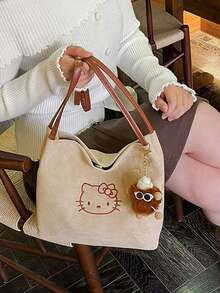 SANRIO 时尚休闲手提包，多功能托特包，大容量学生单肩包，通勤必备收纳包，单肩包 - 查看 9