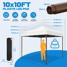 10x10 Up Canopy Tent Heavy Duty With 4 Sidewall, Outdoor Gazebo - 1 - View 9